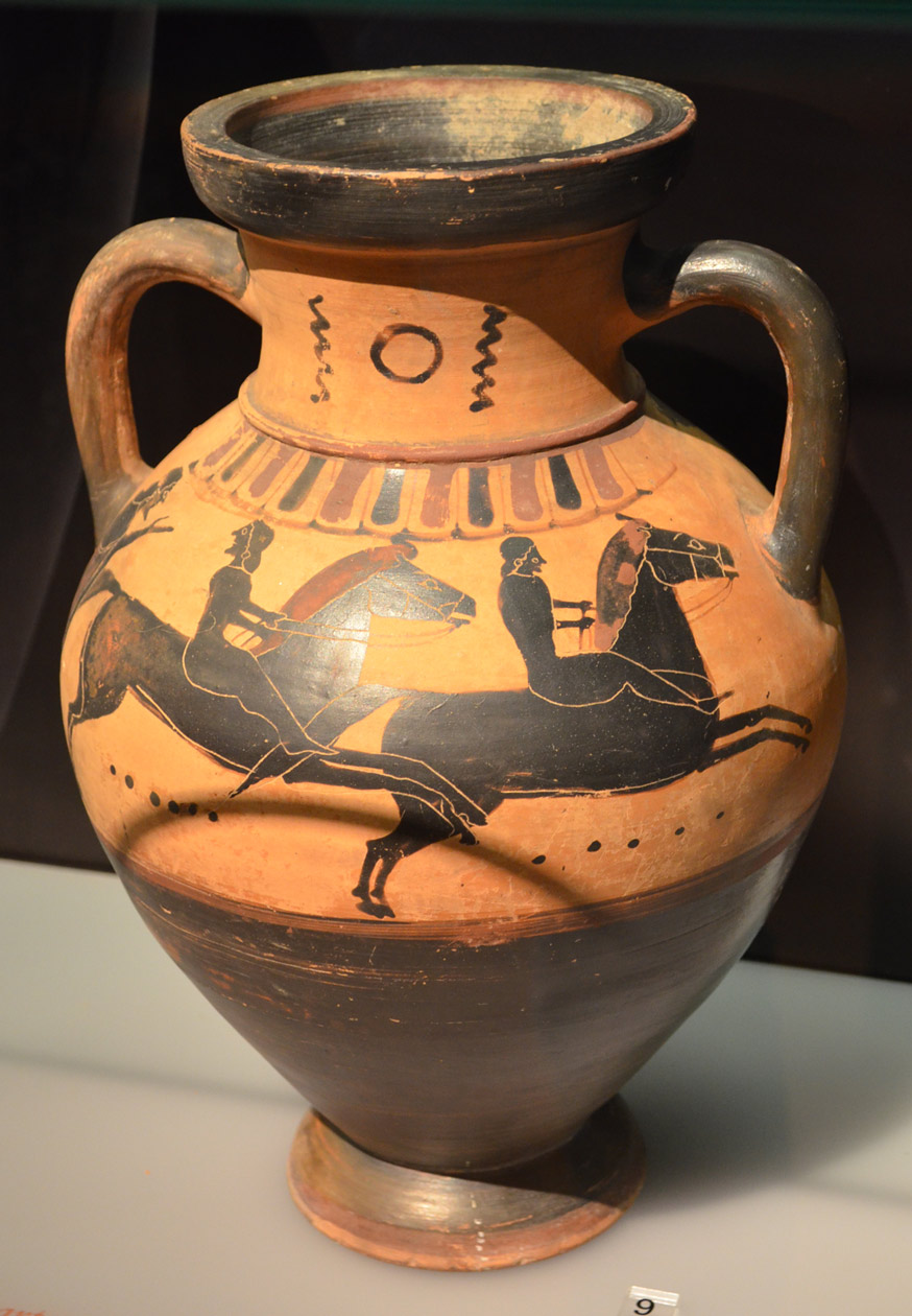 کوزه سفالی کشف شده در آتن