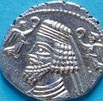 Coin of the Parthian king Phraates III.